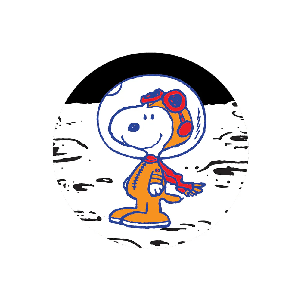 Snoopy on Moon Sticker