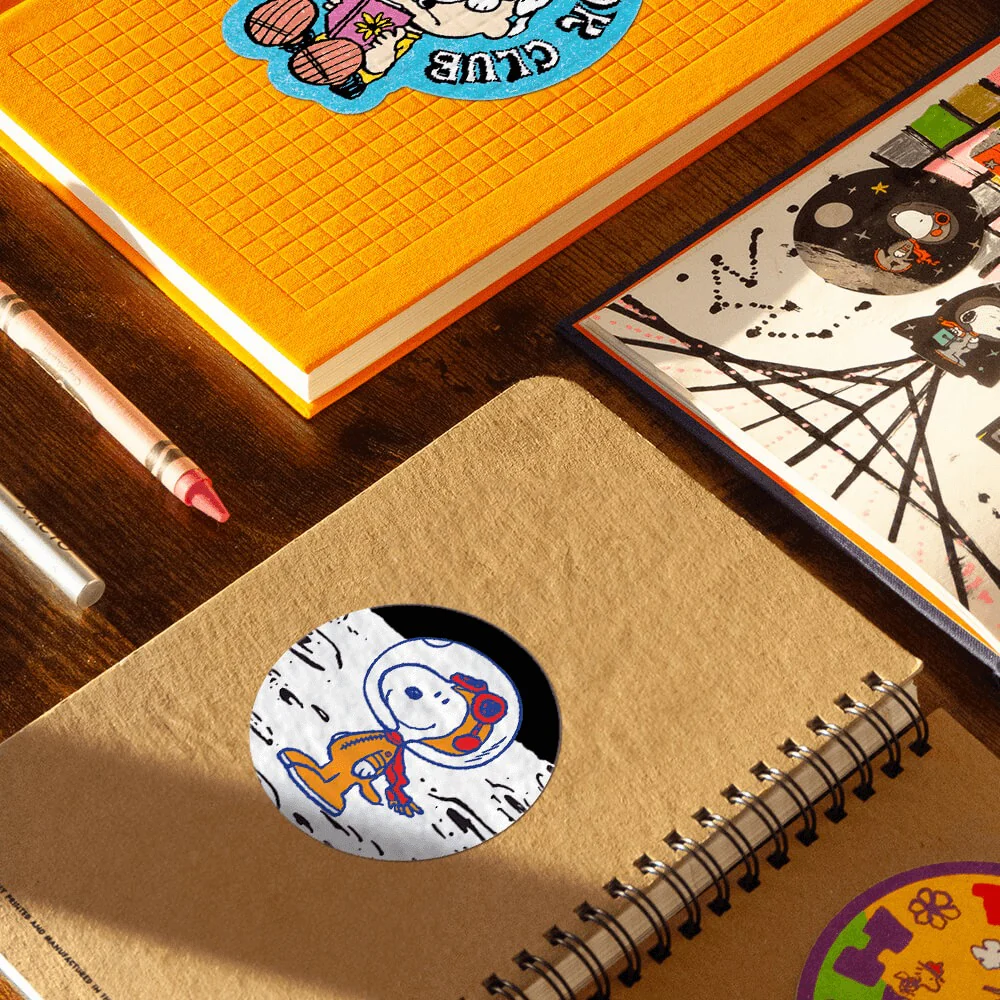 Snoopy on Moon Sticker - Image 2
