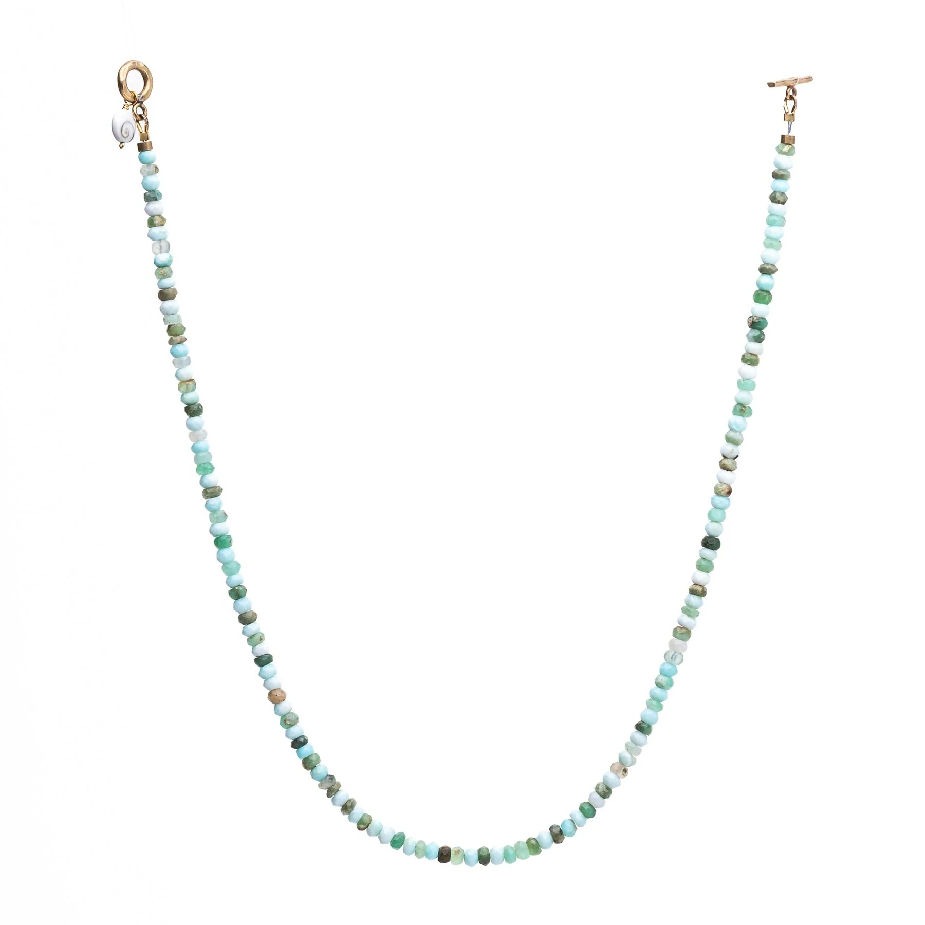 Aqua Beaded Necklace - Image 2