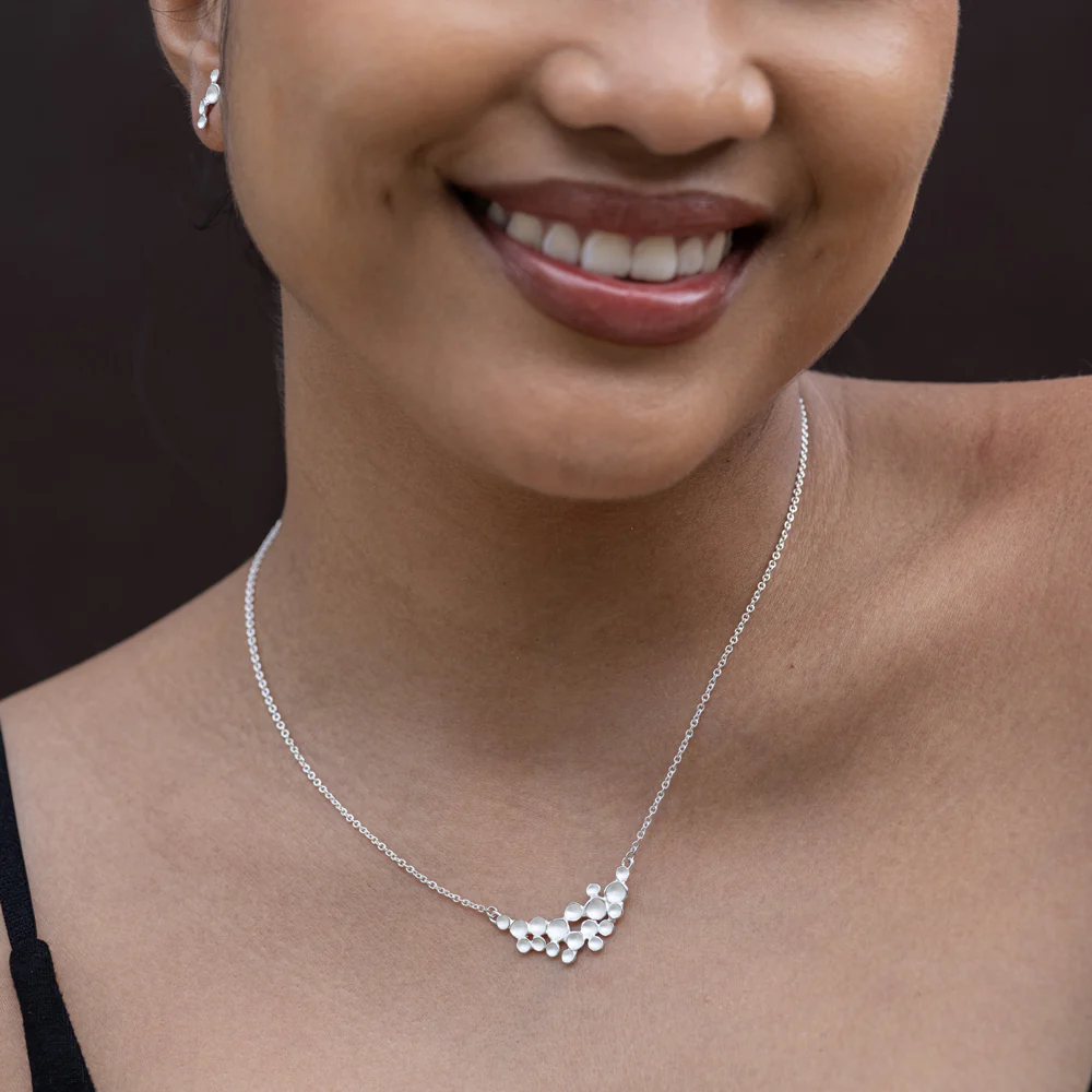 Crescent Champagne Pendant in Sterling Silver - Image 2
