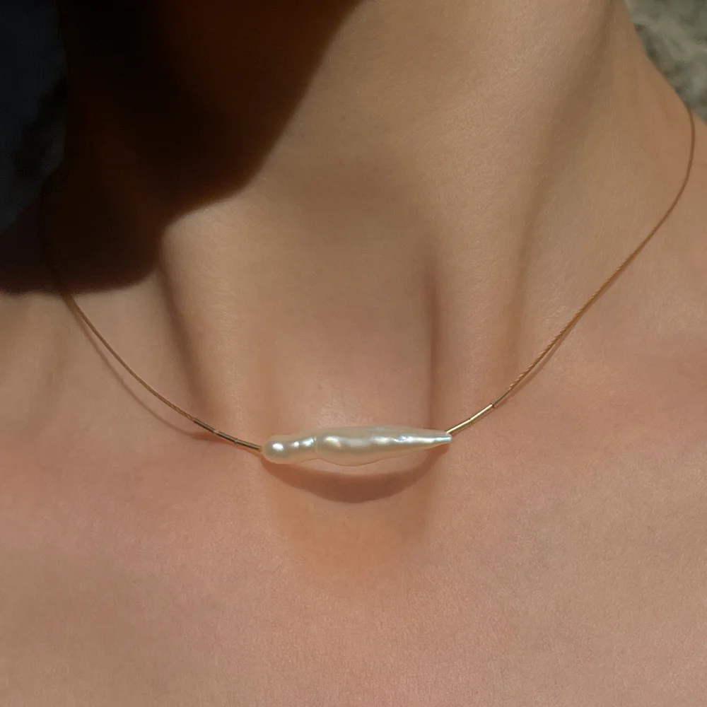 Pearl Finger String Necklace - Image 2