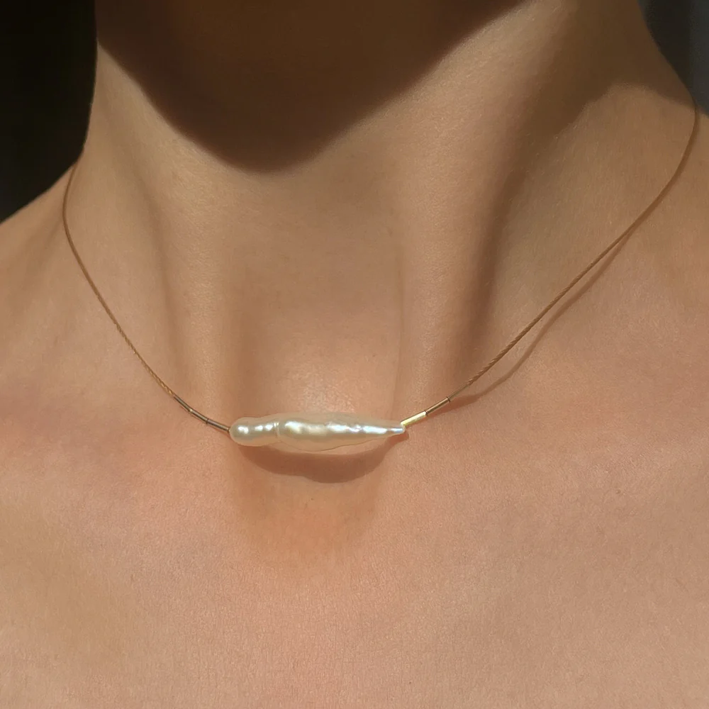 Pearl Finger String Necklace - Image 3
