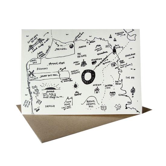 People I've Loved: San Francisco Map Card