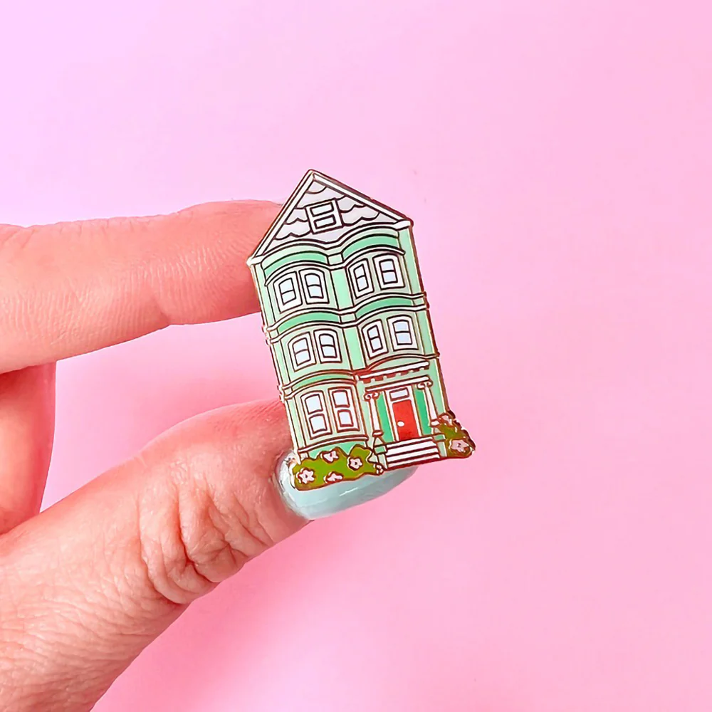 San Francisco Green House Pin - Image 2