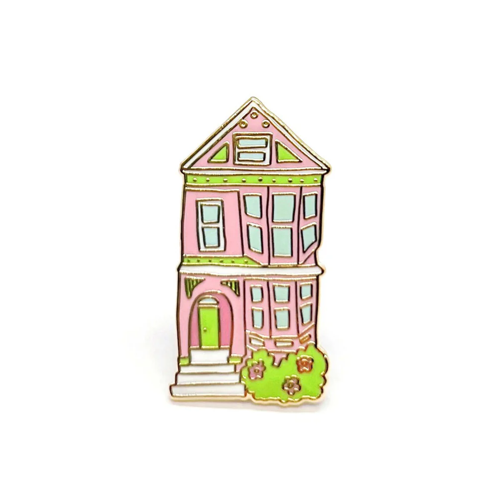 San Francisco Pink House Pin