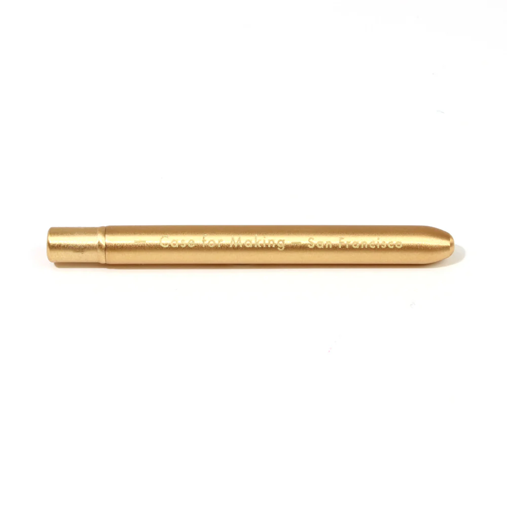 CfM Round 1 Mini Travel Paint Brush Matte Gold - Image 3