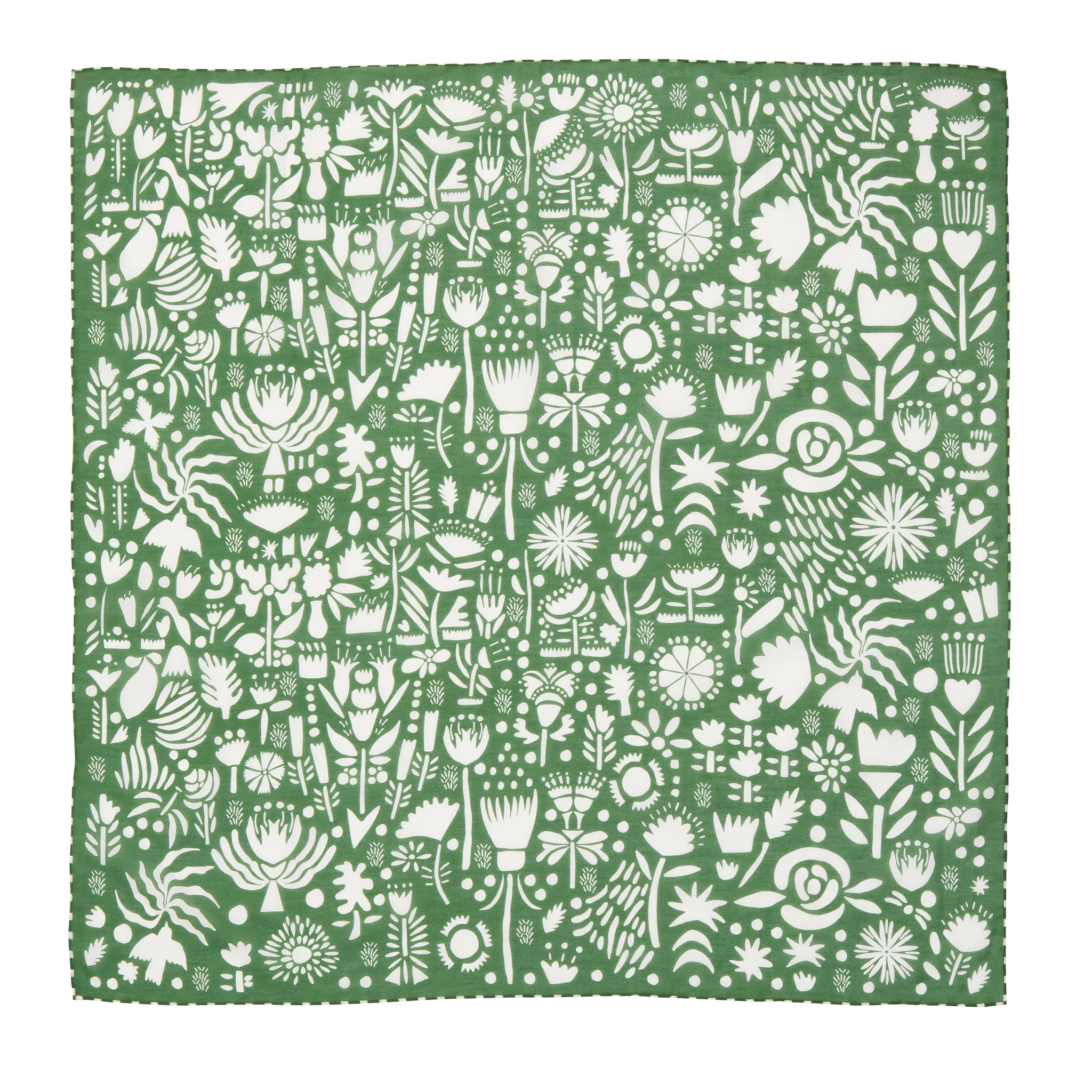 SFMOMA Henri Scarf: Green/White