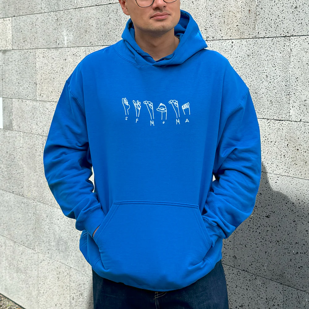 Creativity Explored x SFMOMA: Laron Bickerstaff Sign Language Hoodie - Image 3