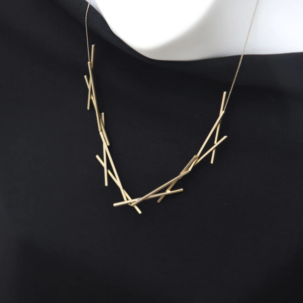 Sixes and Sevens Necklace: Satin Gold - Image 2
