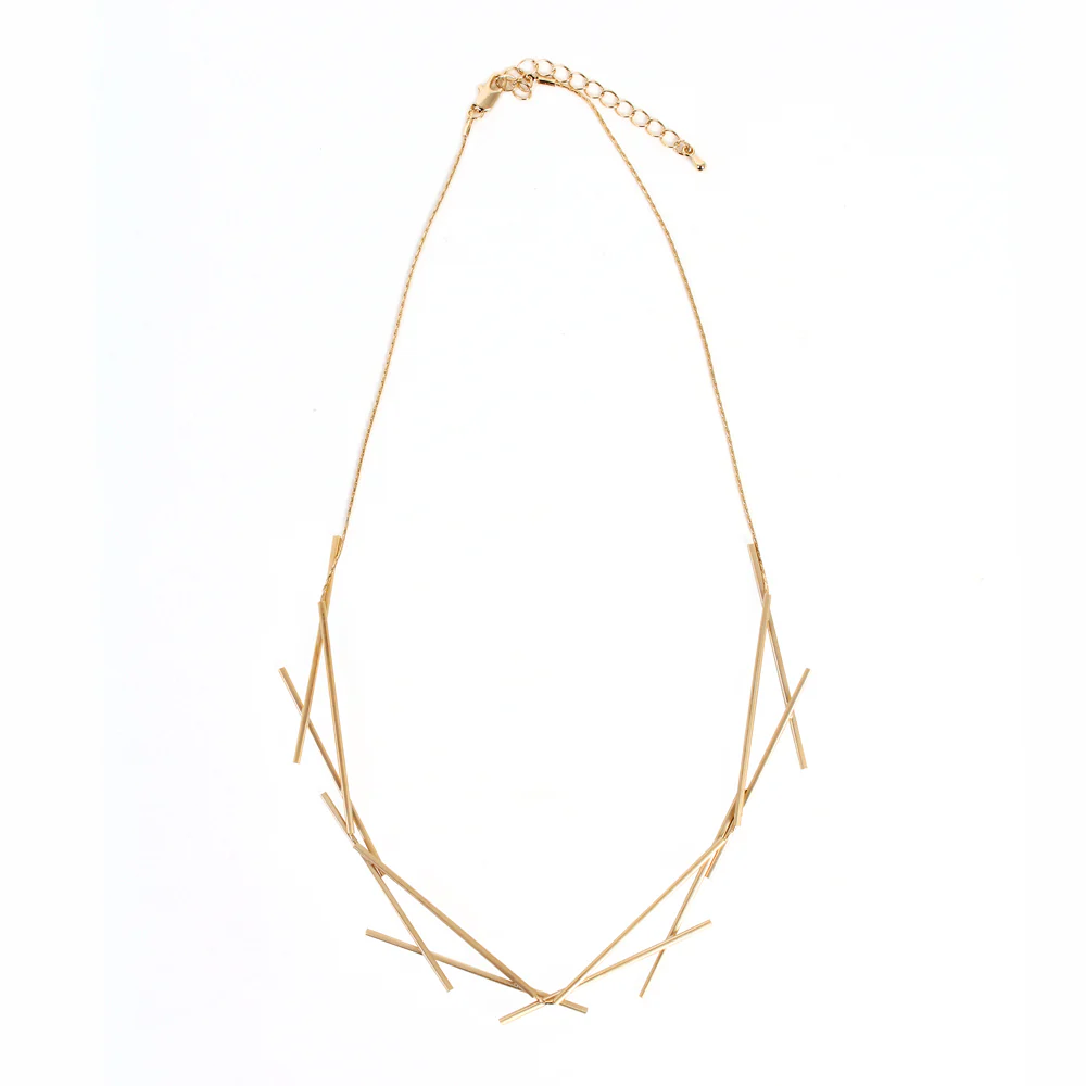 Sixes and Sevens Necklace: Satin Gold - Image 3