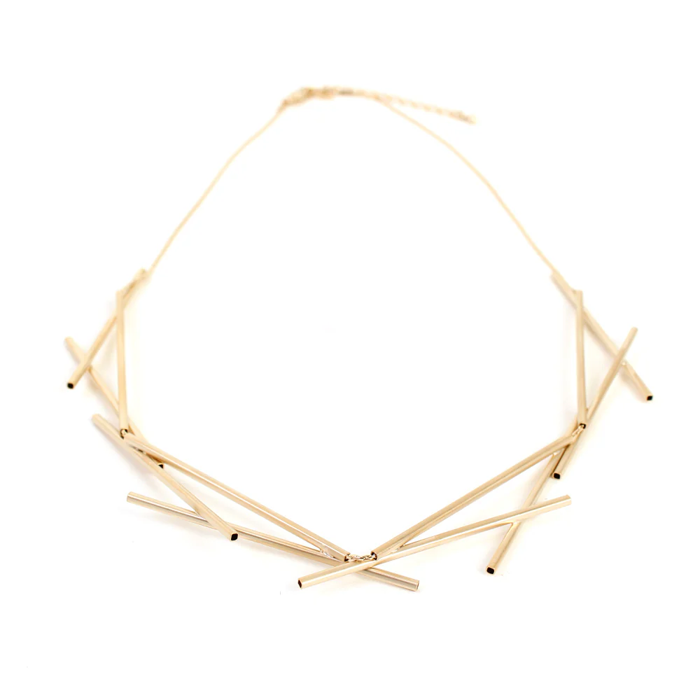 Sixes and Sevens Necklace: Satin Gold - Image 4