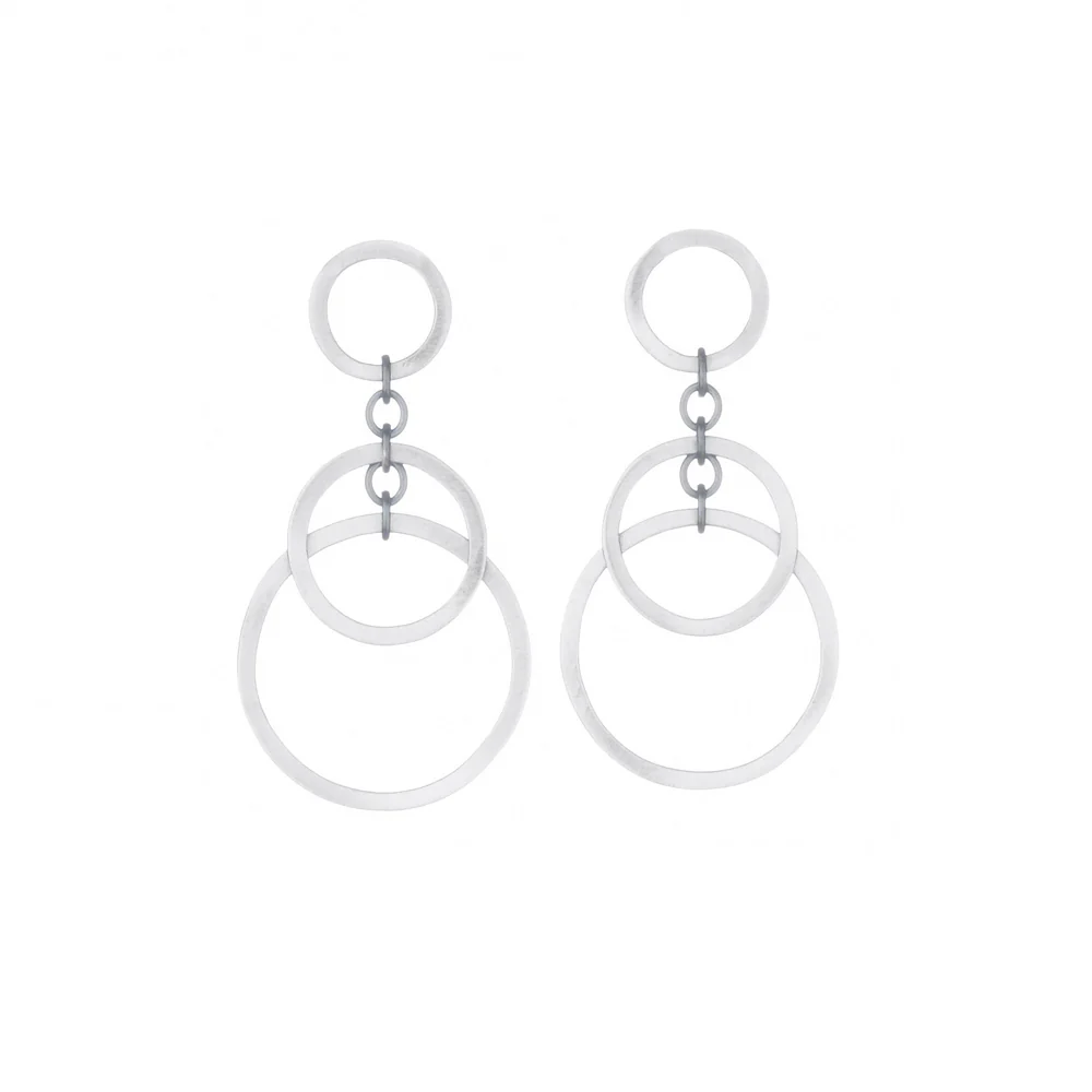 Small Circle Bunches Earrings