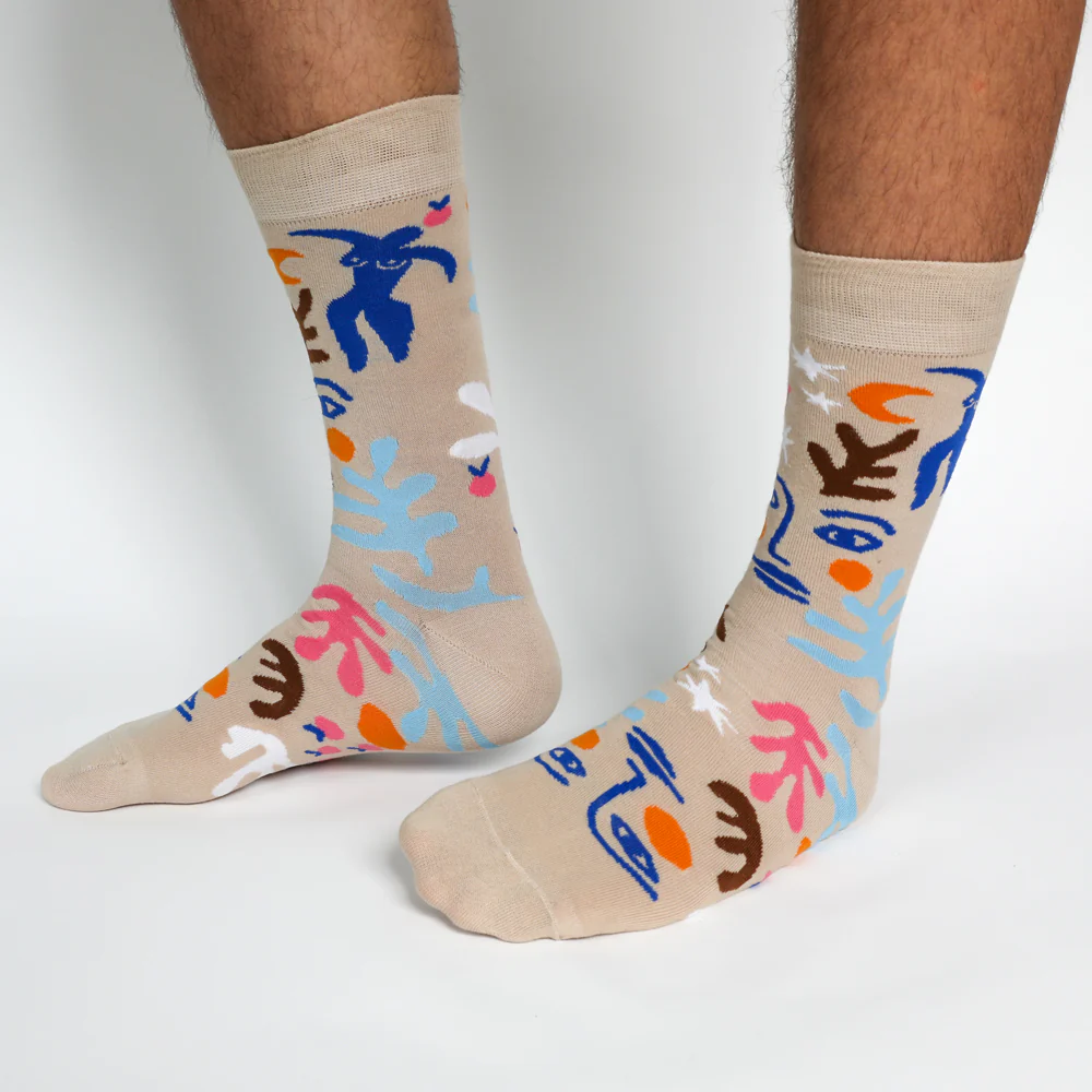 Henri Grey Socks: Large - Image 2