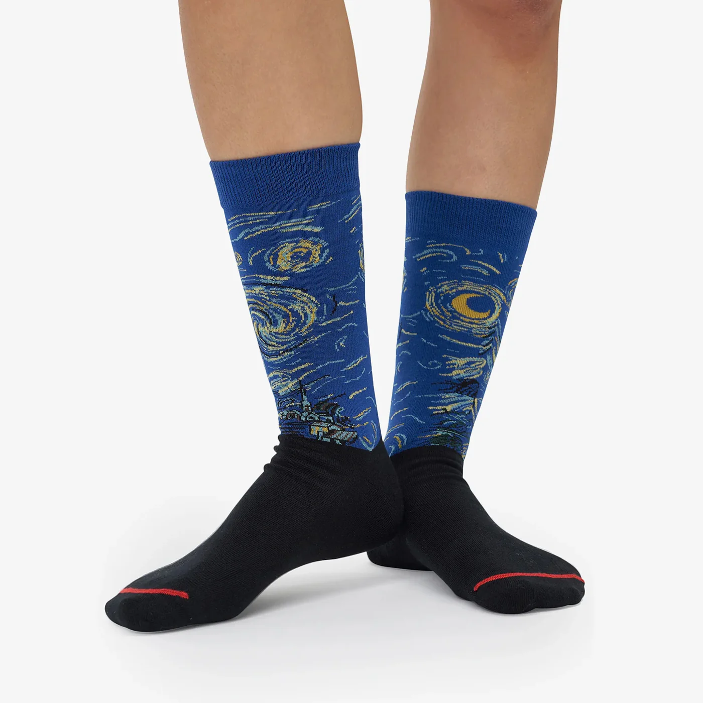 Van Gogh Starry Night Socks: Large - Image 3