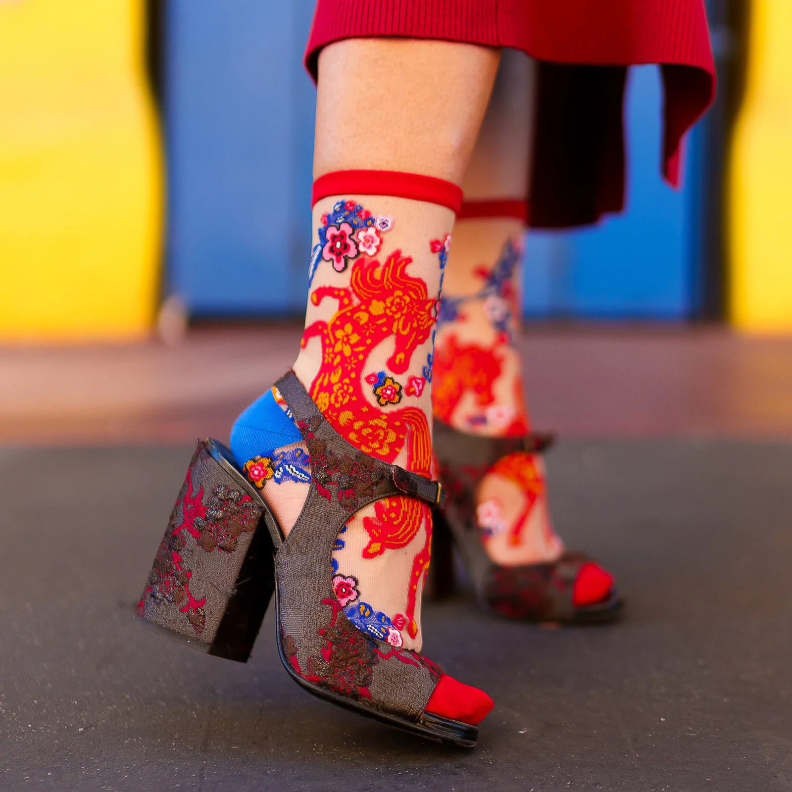 Year of the Horse Sheer Socks - Image 2