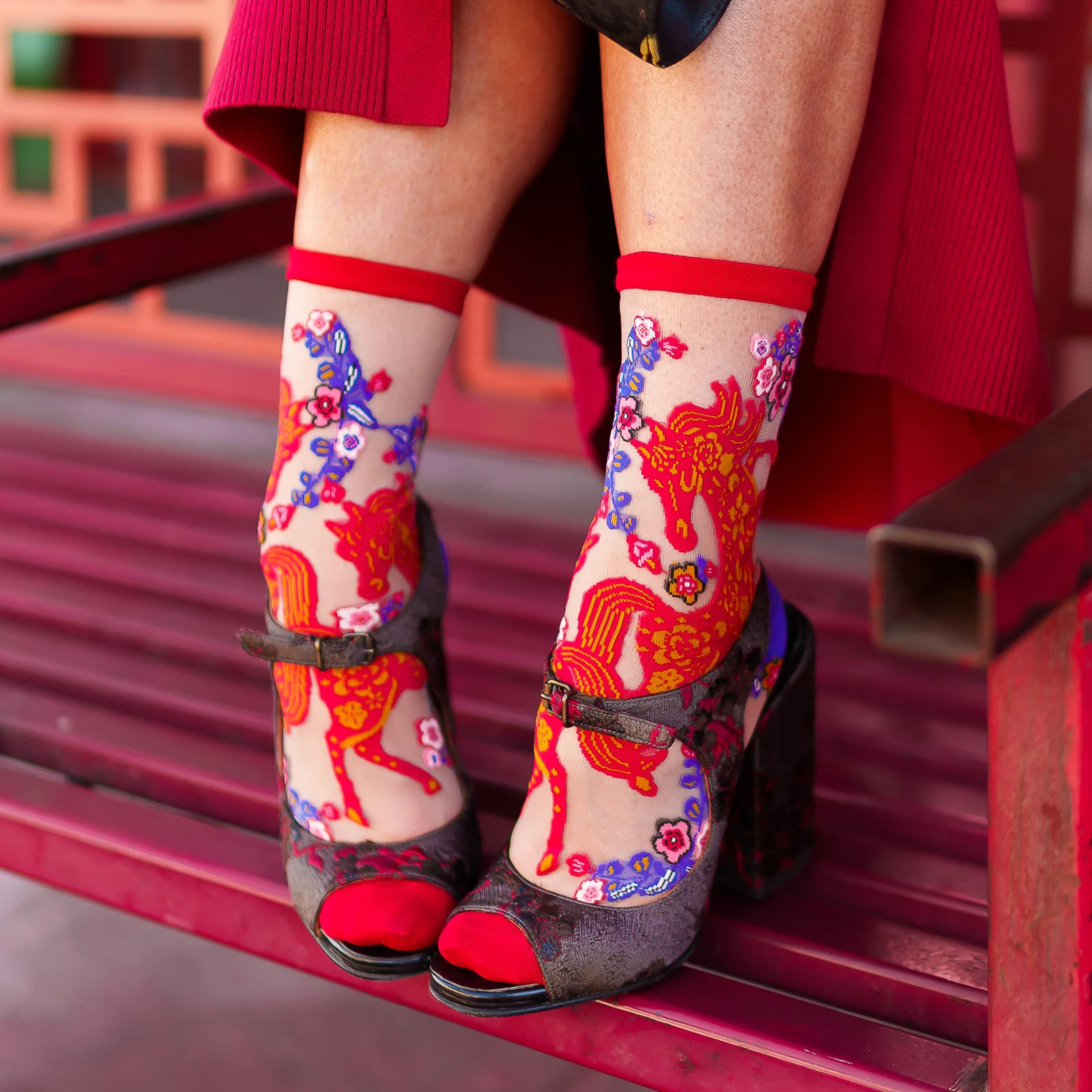 Year of the Horse Sheer Socks - Image 3