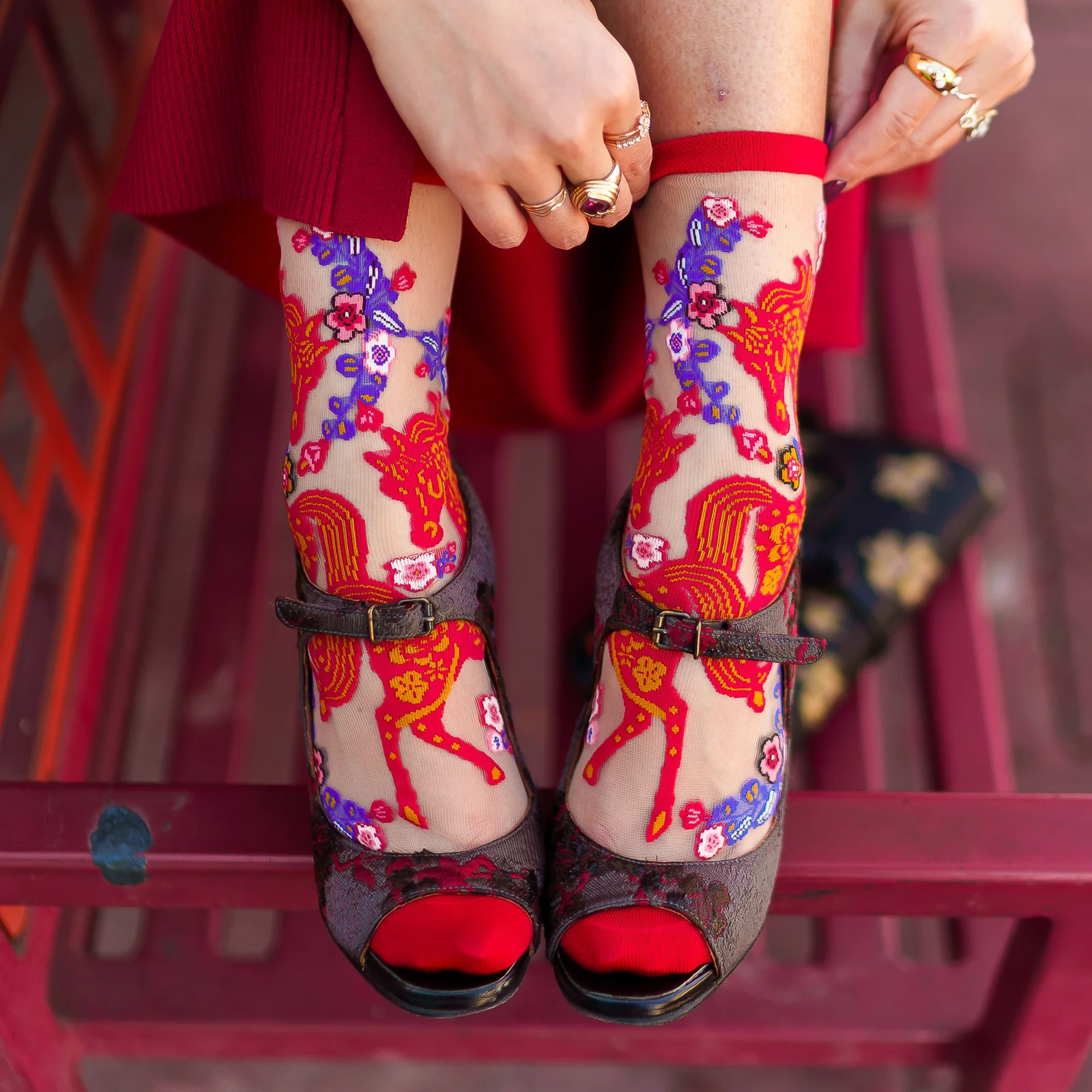Year of the Horse Sheer Socks - Image 4