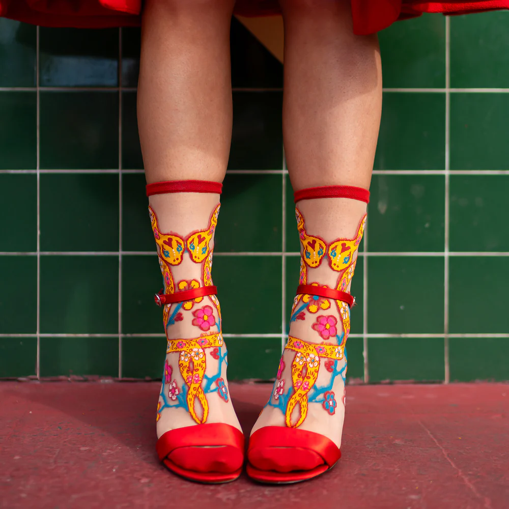 Year of the Snake Sheer Socks - Image 4