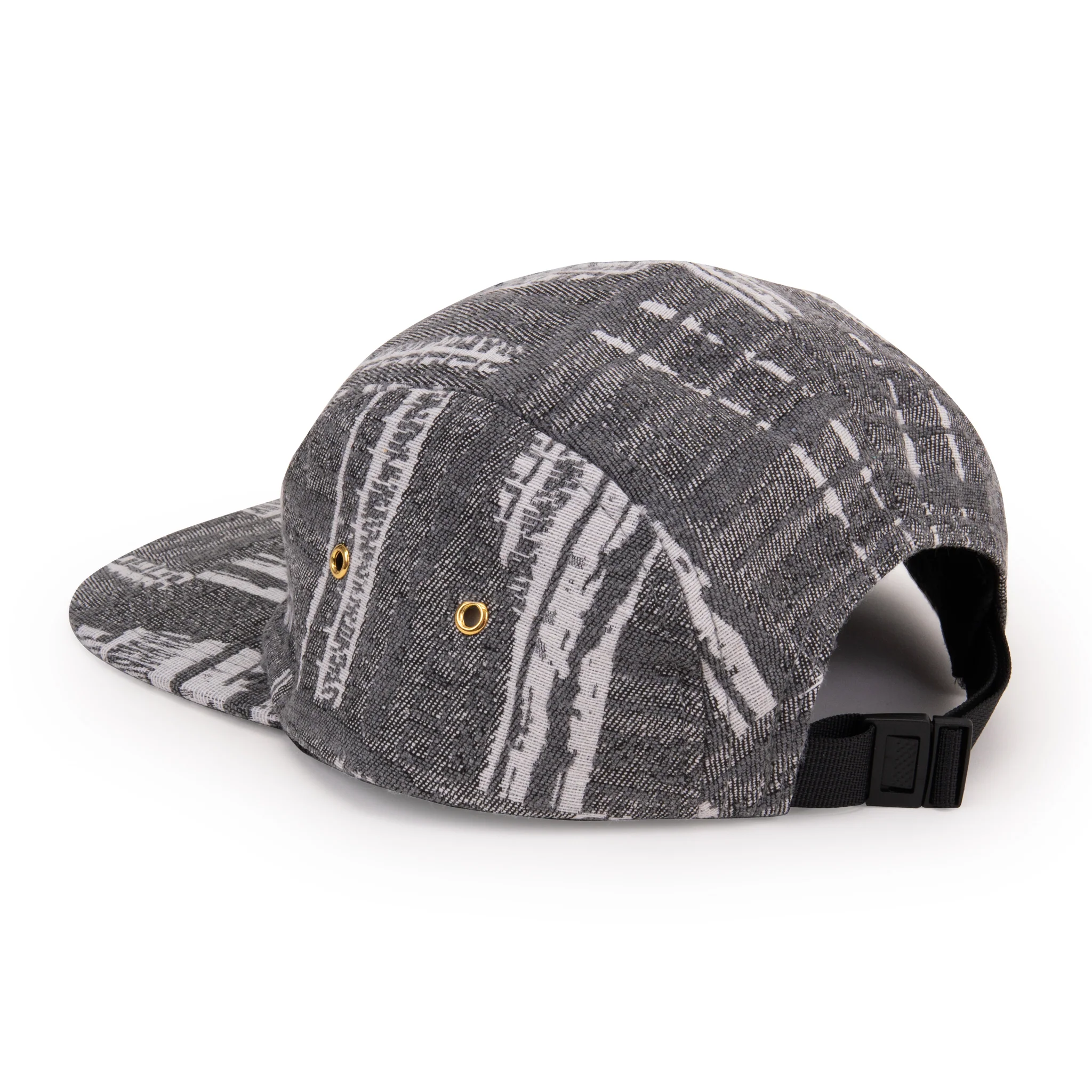 SFMOMA x State Of Flux Black + White 5-Panel Hat - Image 2
