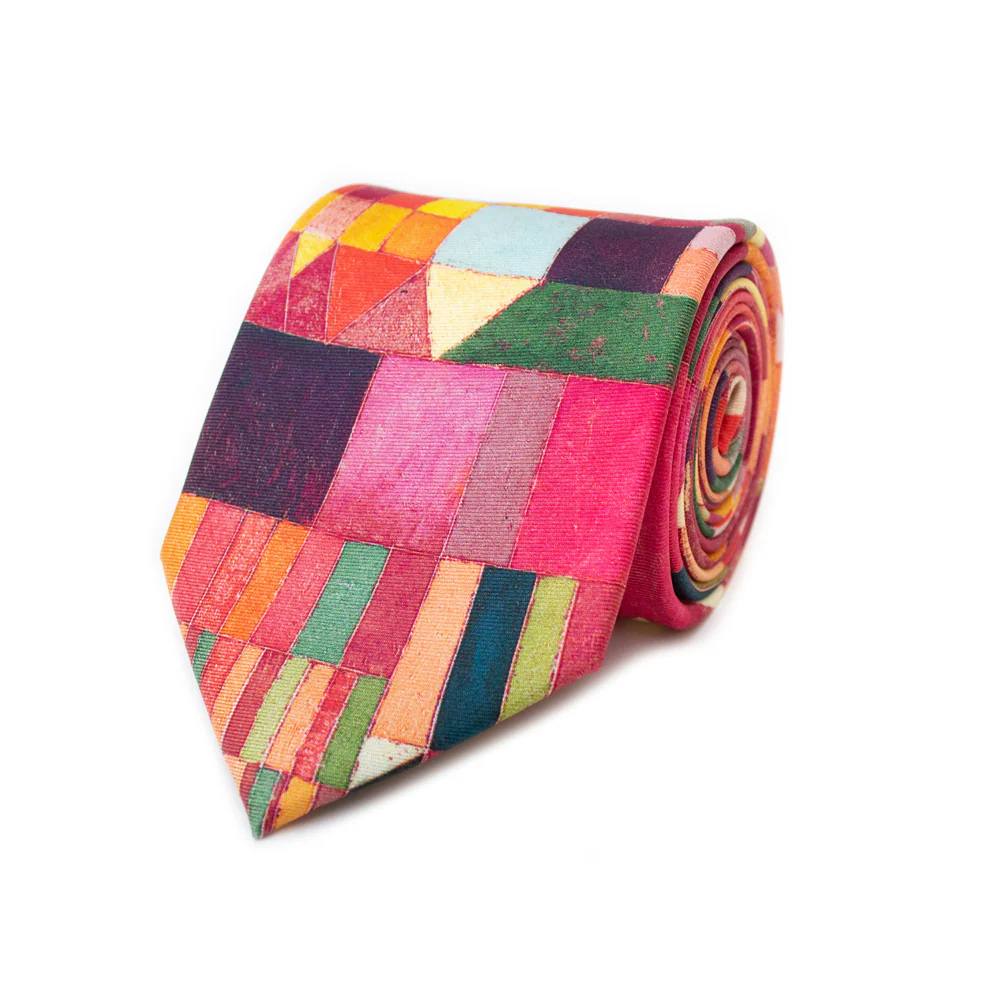 Paul Klee Castle and Sun Silk Tie